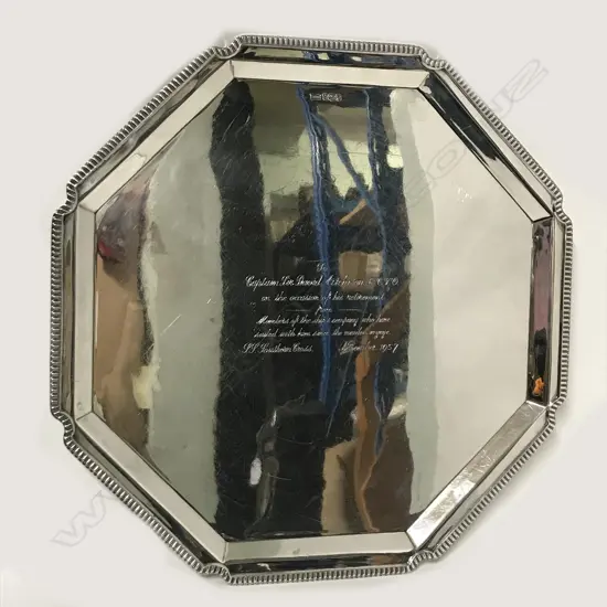 A mid-century silver salver