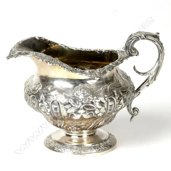 A George IV silver milk jug