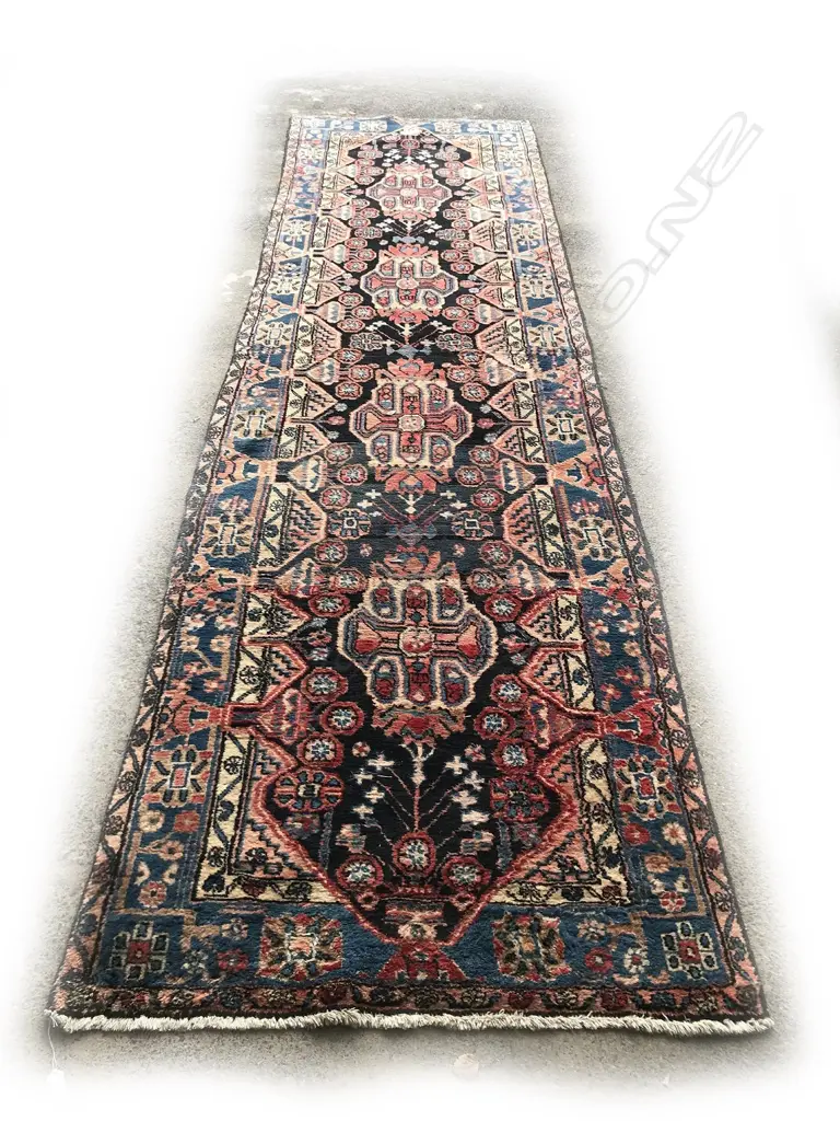An old hand knotted Persian Hamadan runner Image 1++