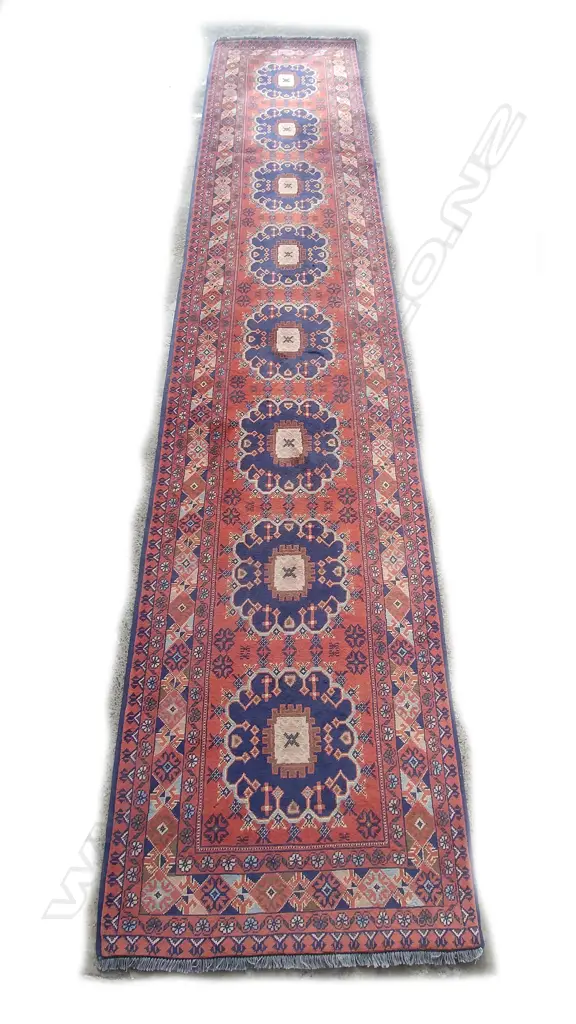 A hand knotted Afghan Khalmohamadi runner Image 1++