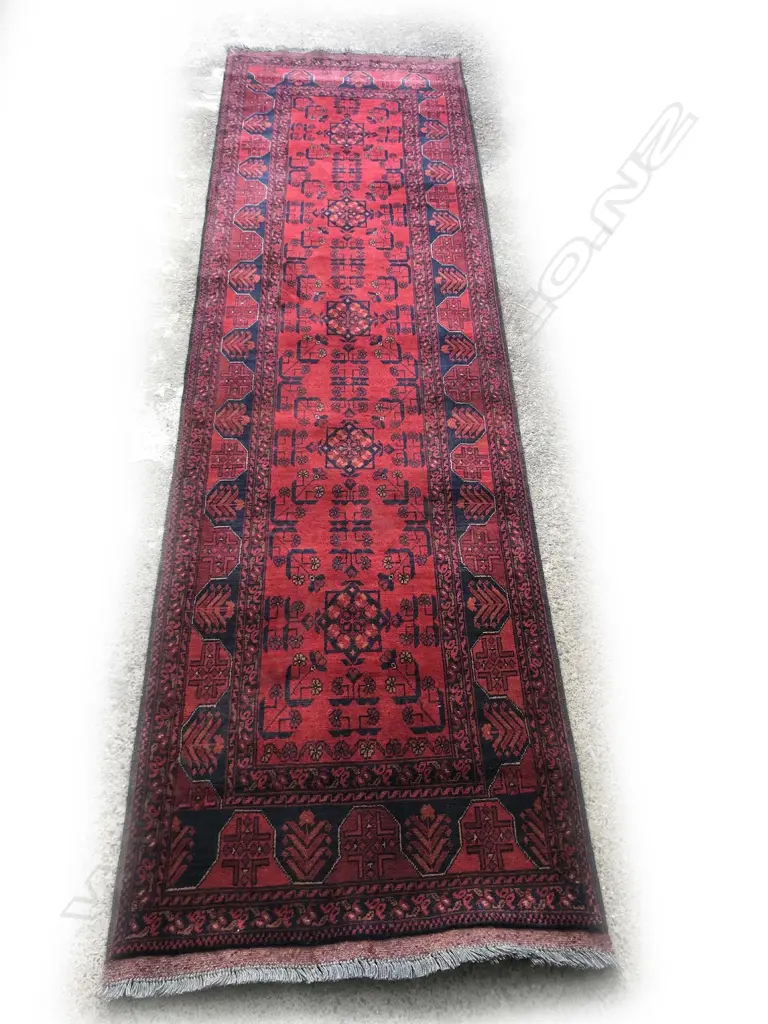 A hand knotted Afghan Andkhoi runner Image 1++