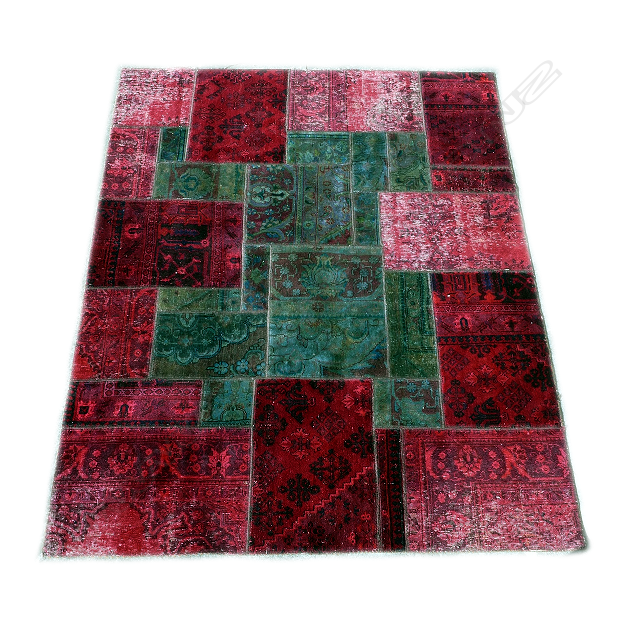 A 'Mulberi' Royal Palace Grande patchwork floor rug Image 1++