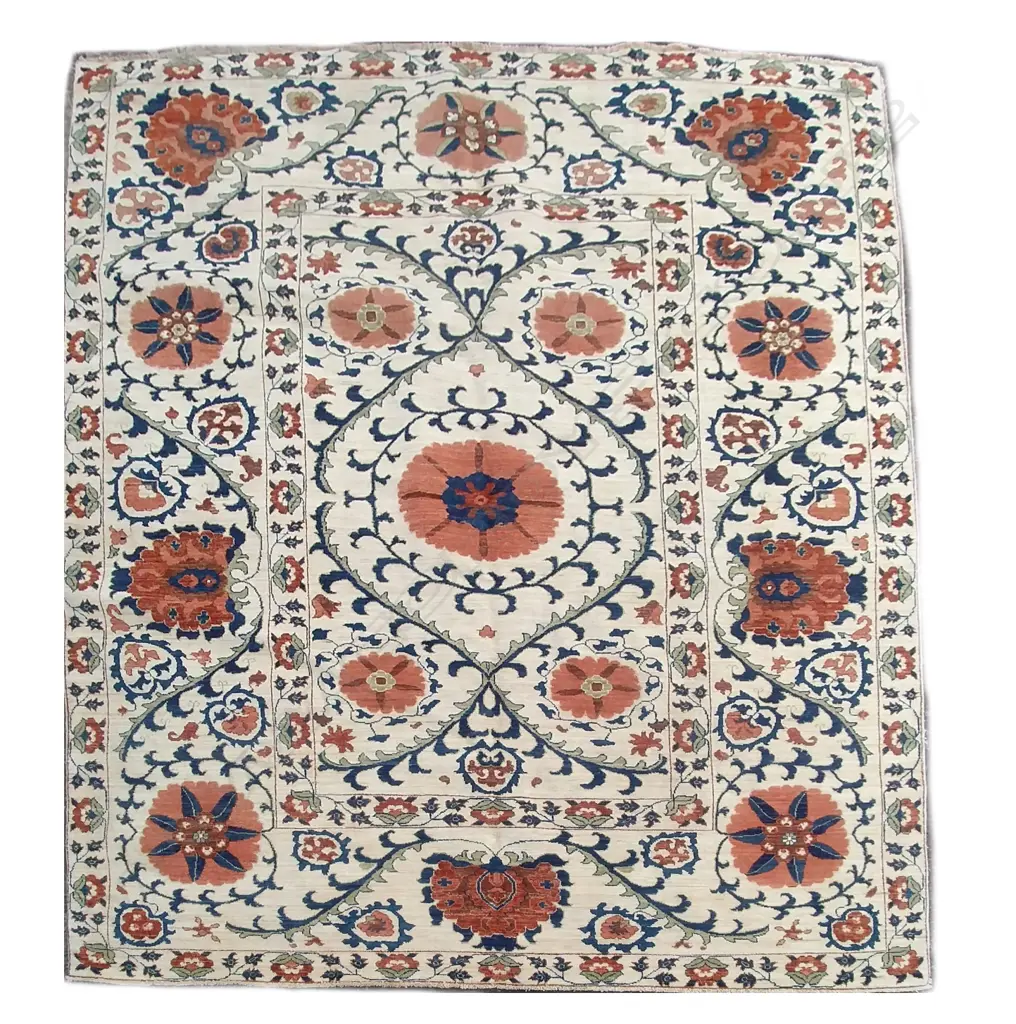 A large Afghan Souhari Narche hand knotted carpet Image 1++