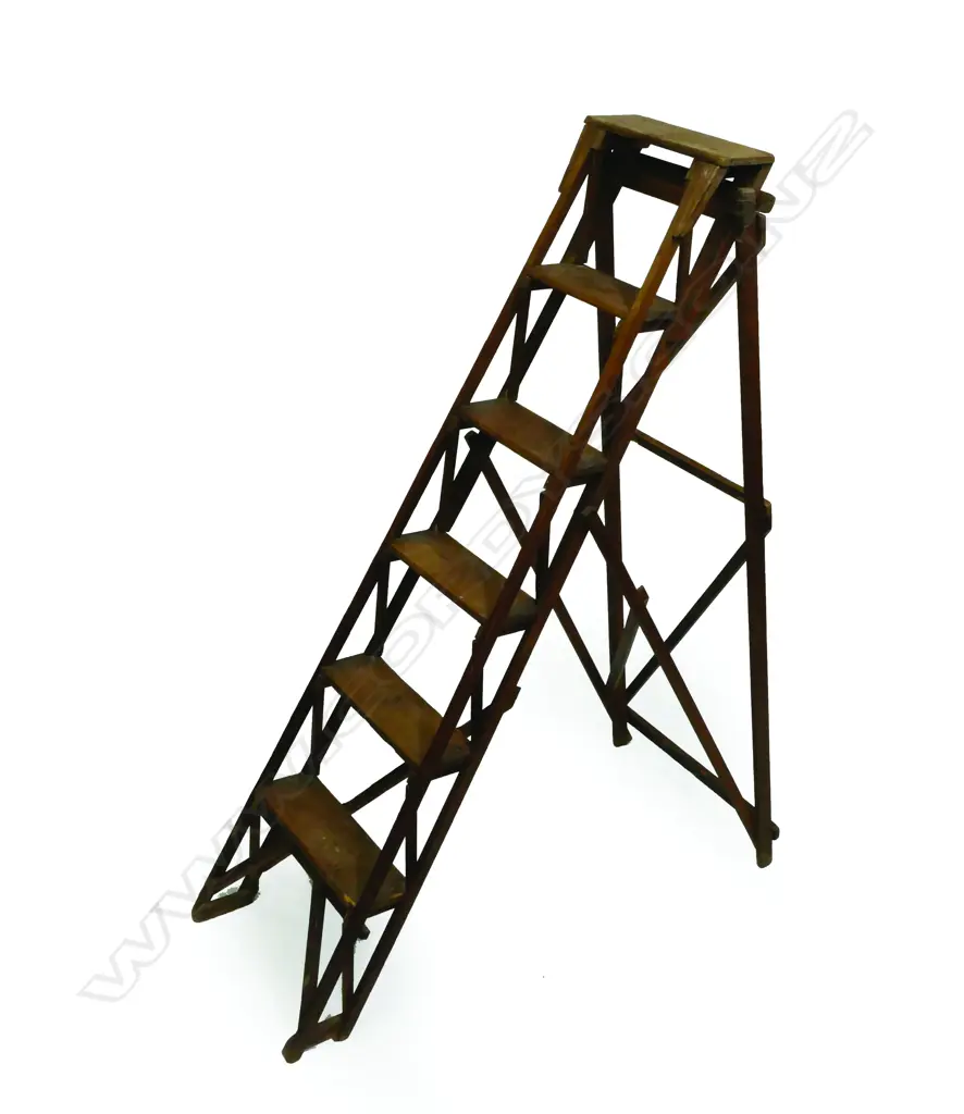 An old pine step-ladder Image 1++