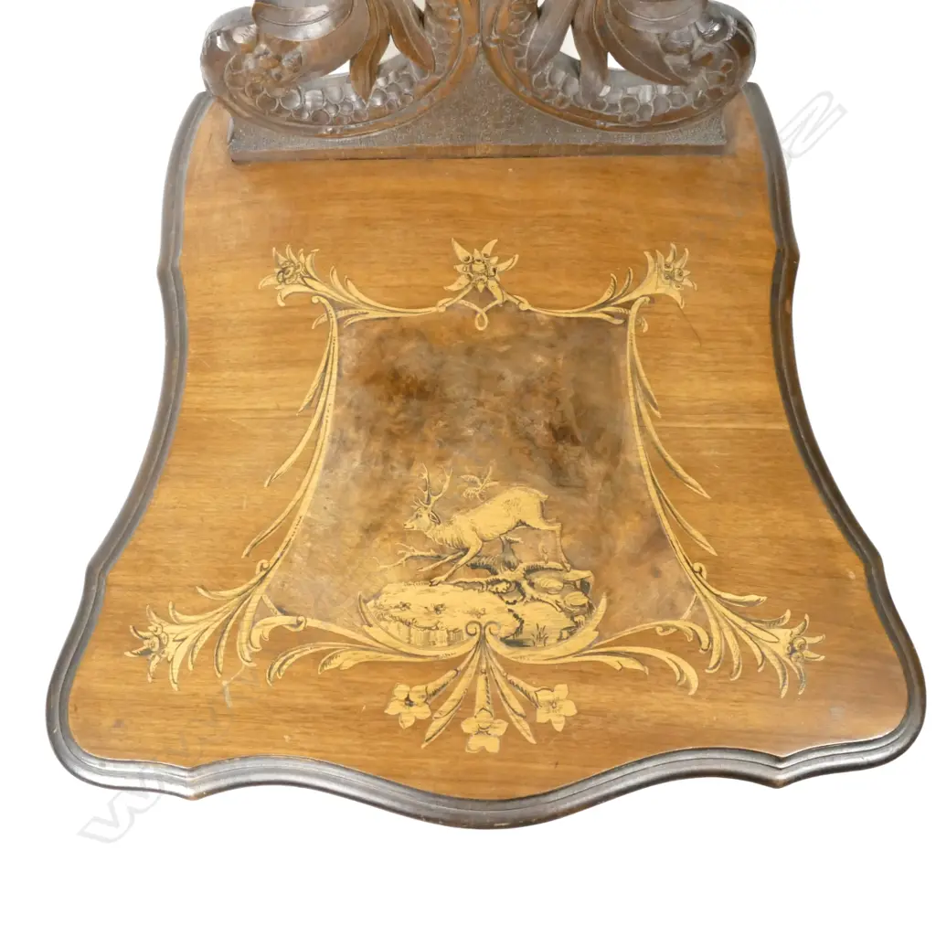 An uncommon Swiss musical box chair Image 1++