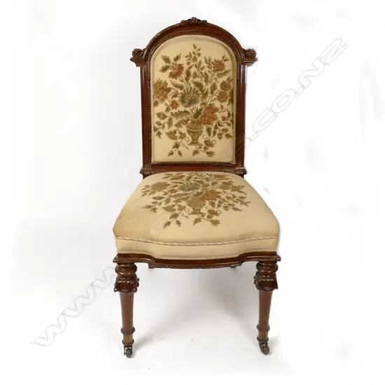 A good quality late 19thC French mahogany side chair