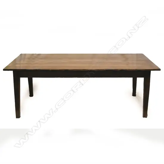 An oak French provincial country style dining table
