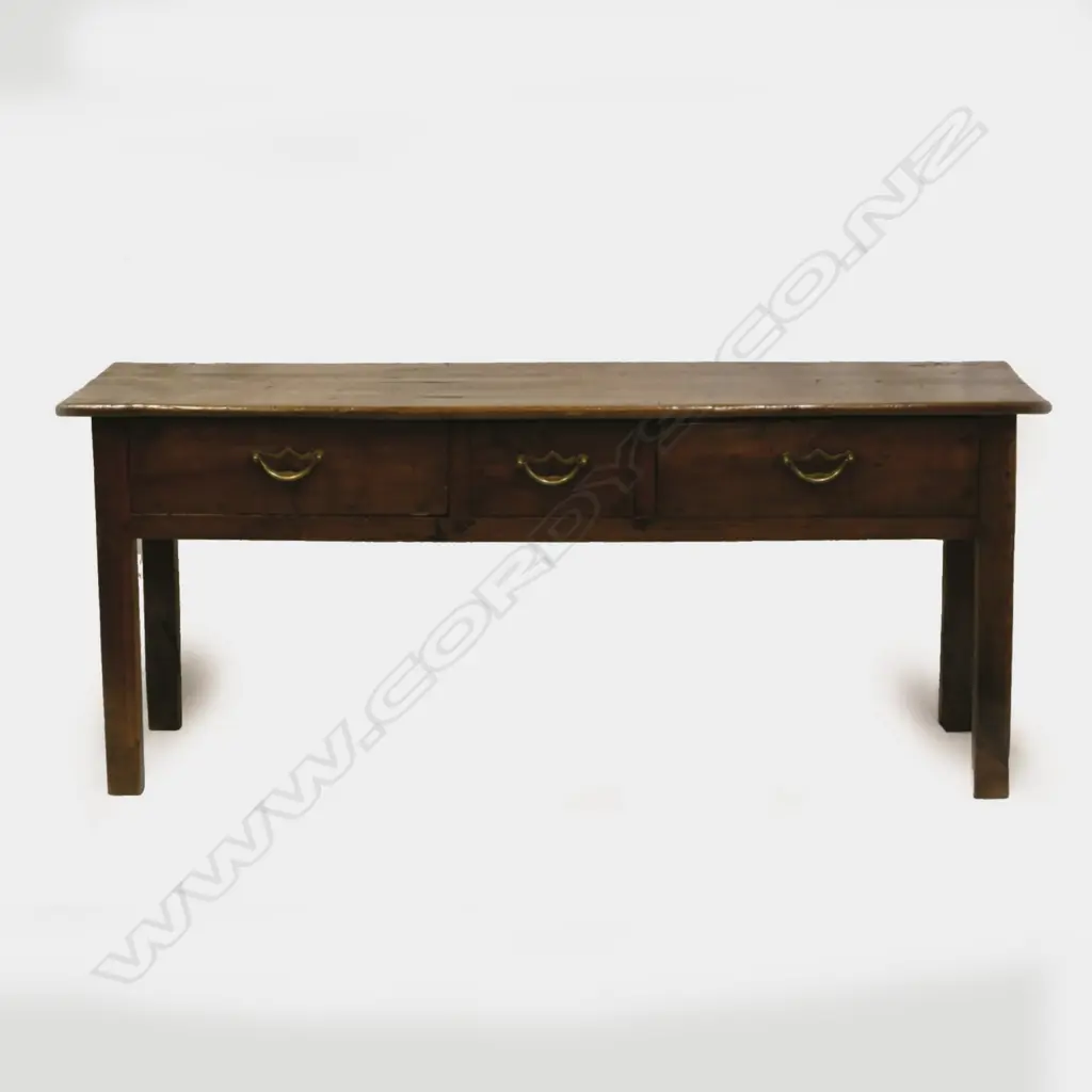 A 19thC French chestnut console table Image 1++