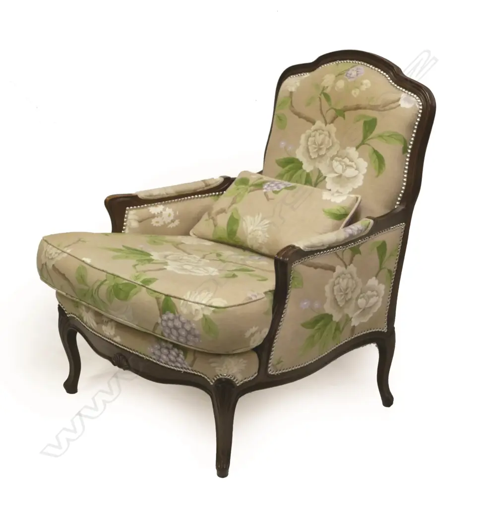 A pair of modern French style armchairs Image 1++