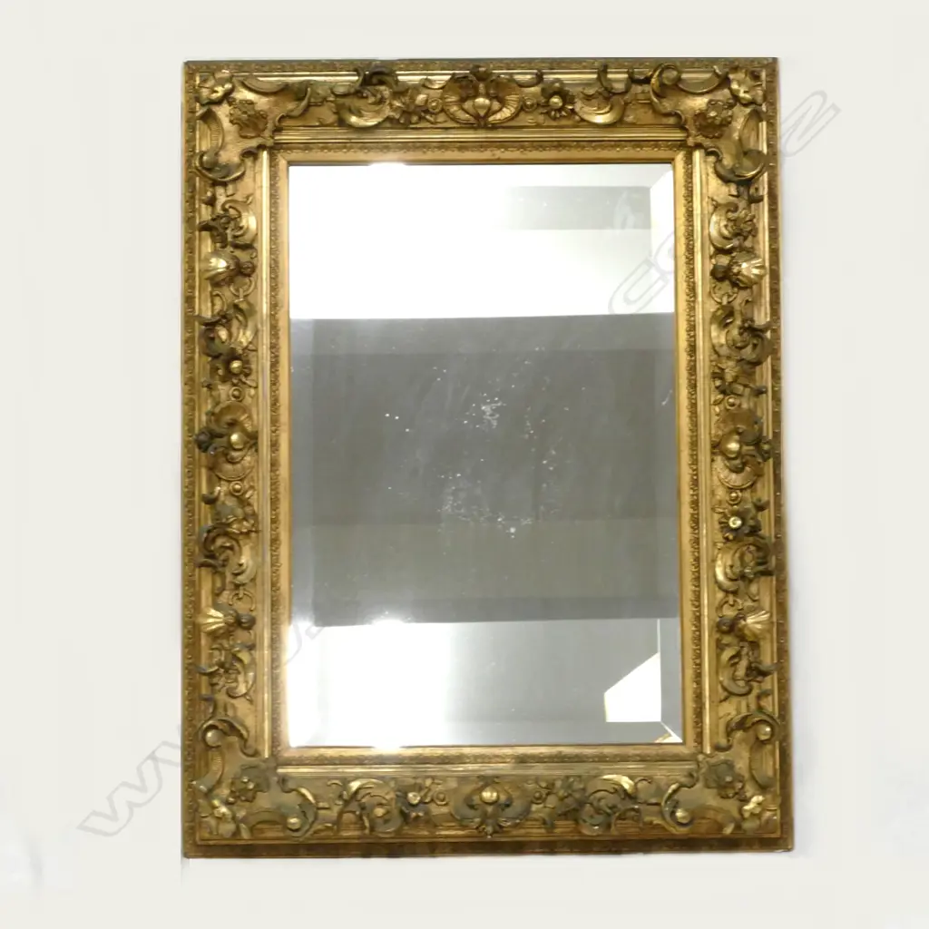 A 19thC ornate gilt framed mirror Image 1++