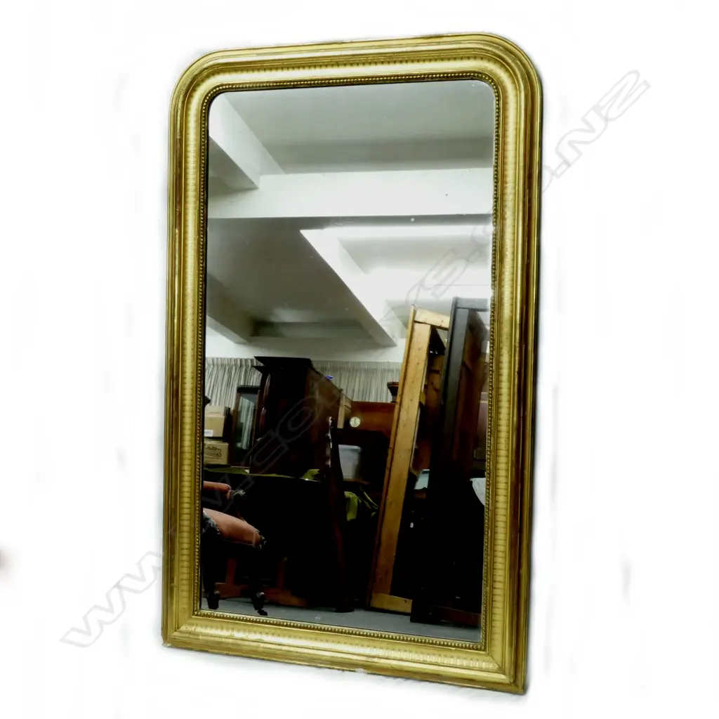 A 19thC gilt framed overmantel mirror Image 1++