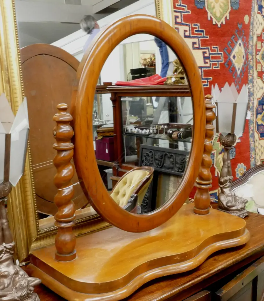 A large kauri toilet mirror Image 1++