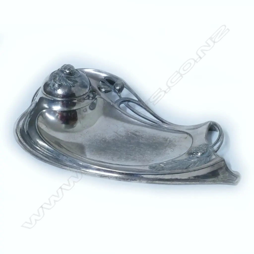 A WMF silver plated Art Nouveau inkwell Image 1++