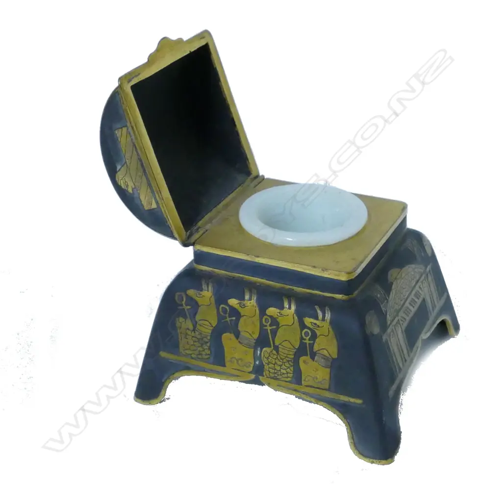 An Egyptian themed small inkwell Image 1++