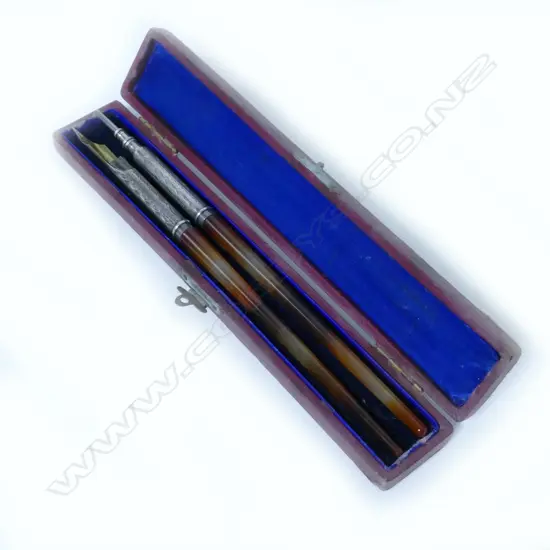 A boxed dip pen and pencil c.1890