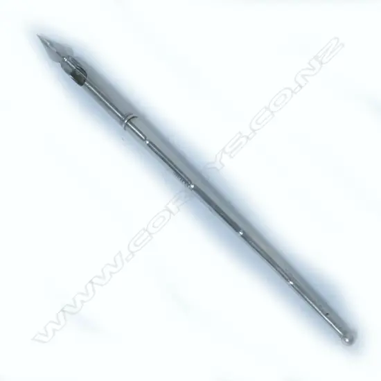 Sterling dip pen with tapering dimpled shaft