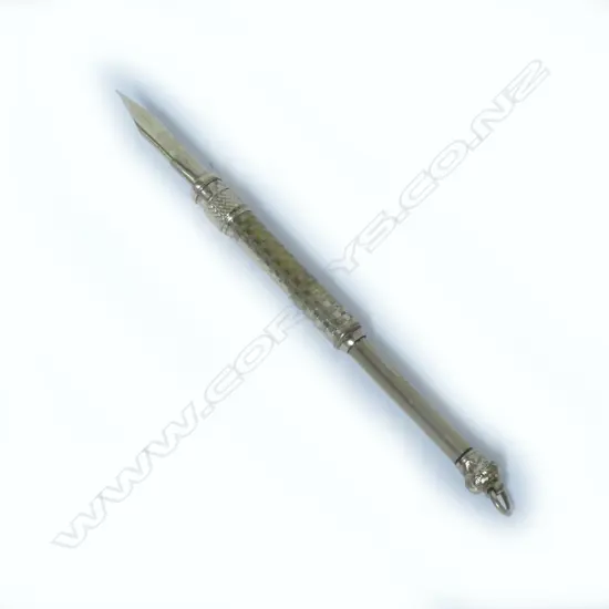 A telescoping fob dip pen and propelling pencil by Fairchild