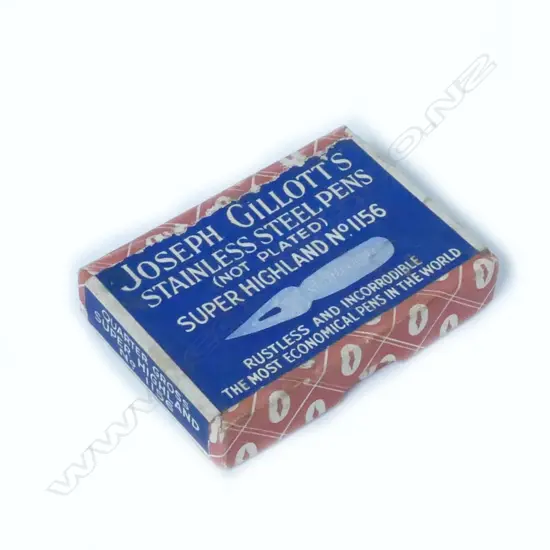 Sealed box of Joseph Gillotts Stainless Steel Pens (nibs)