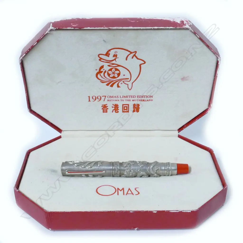 OMAS 1997 limited edition sterling silver overlay fountain pen "Return to the Motherland" Image 1++
