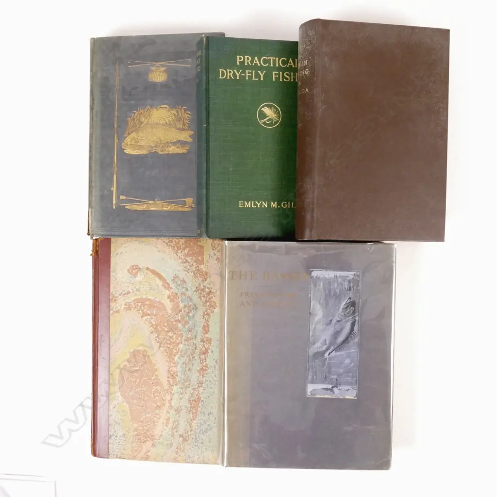 Five late 19thC and early 20thC books on fishing Image 1++