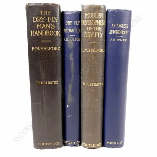 Four late 20thC fishing books by Frederic M. Halford