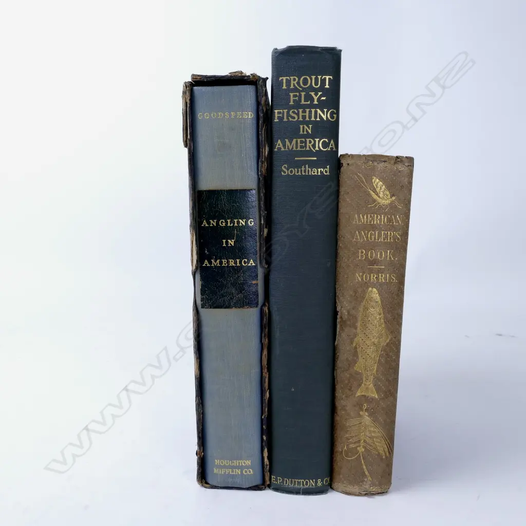 Three early American fishing books Image 1++