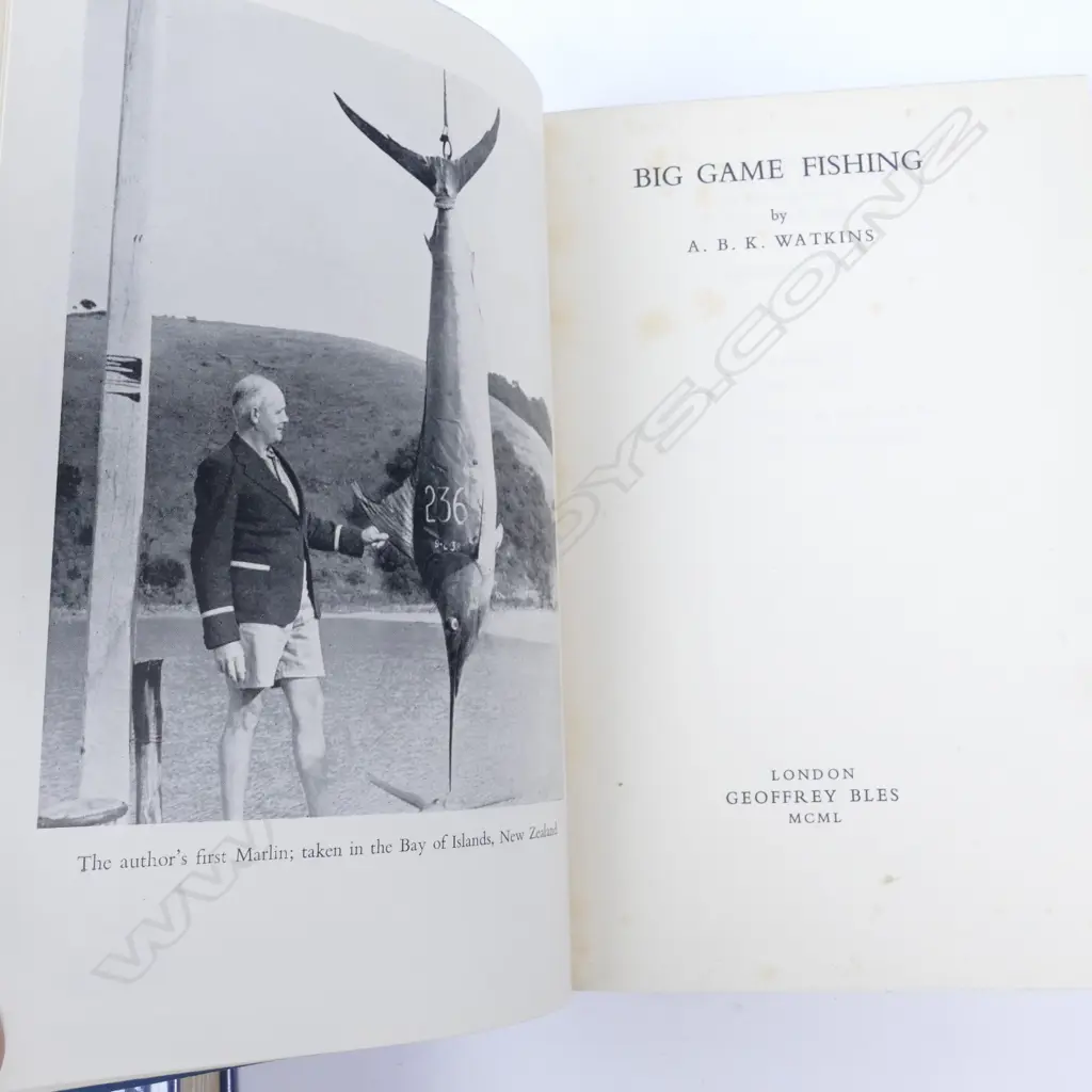 Four early/mid 20thC big game fishing books Image 1++