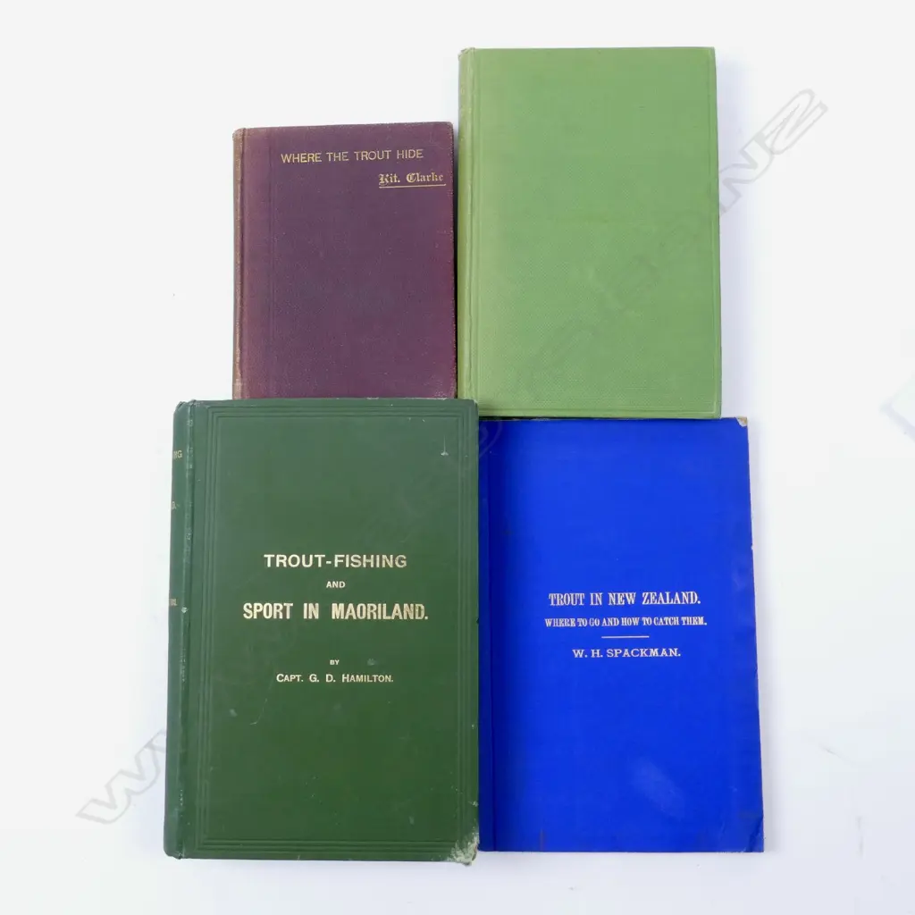 Four early N.Z. trout fishing books Image 1++