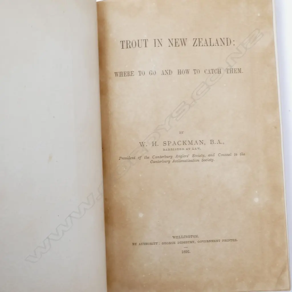 Four early N.Z. trout fishing books Image 1++