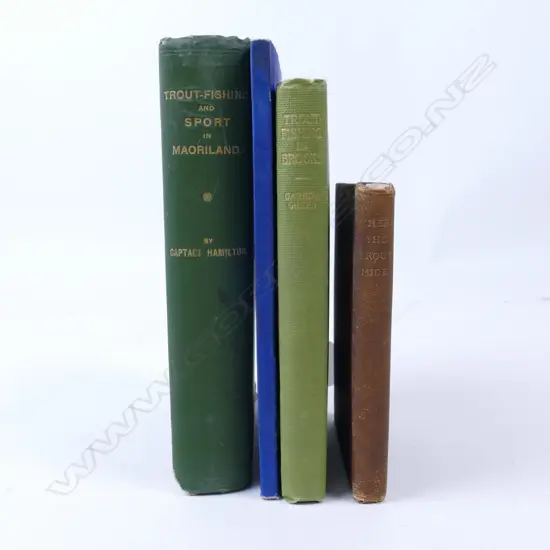 Four early N.Z. trout fishing books