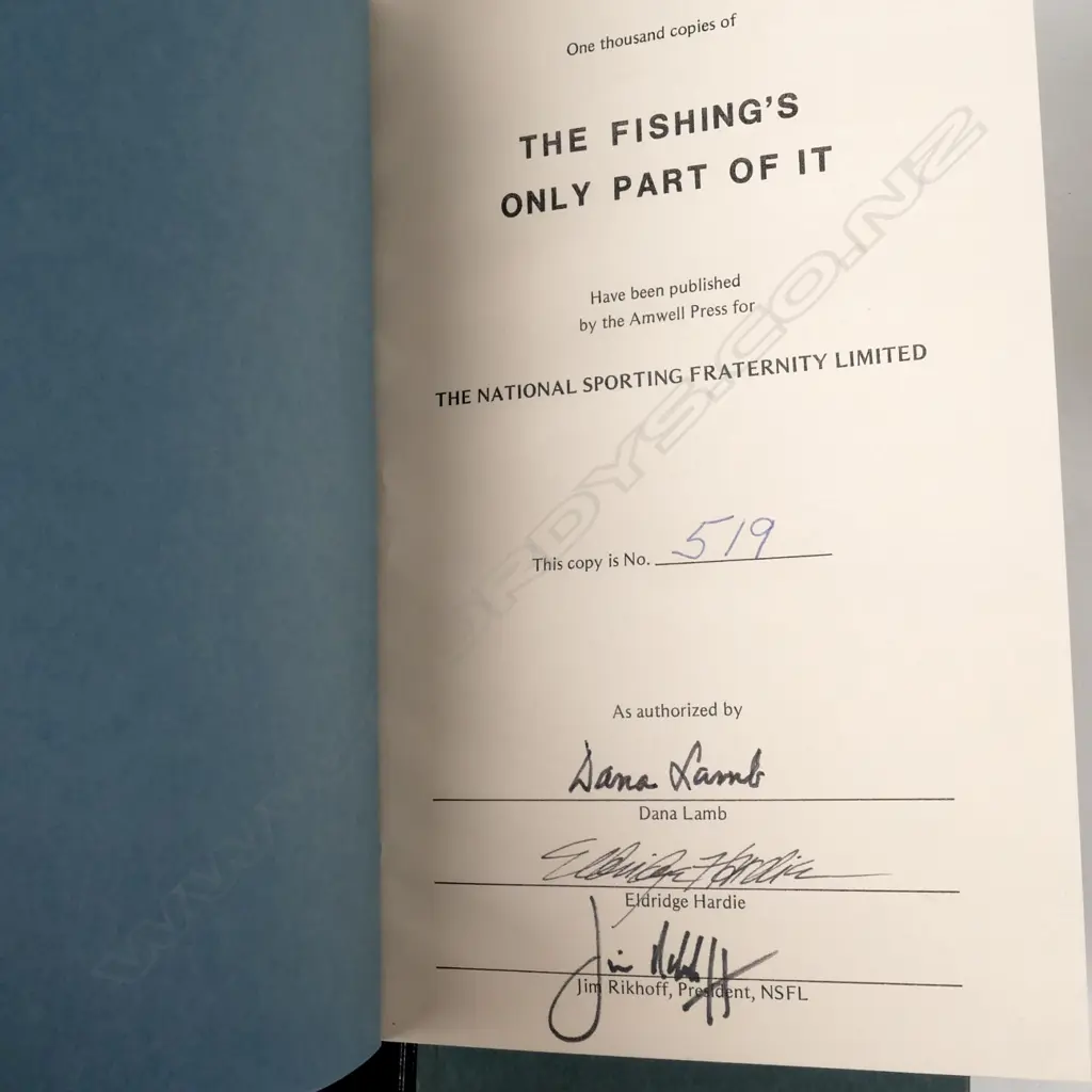 A selection of finely bound fishing books Image 1++