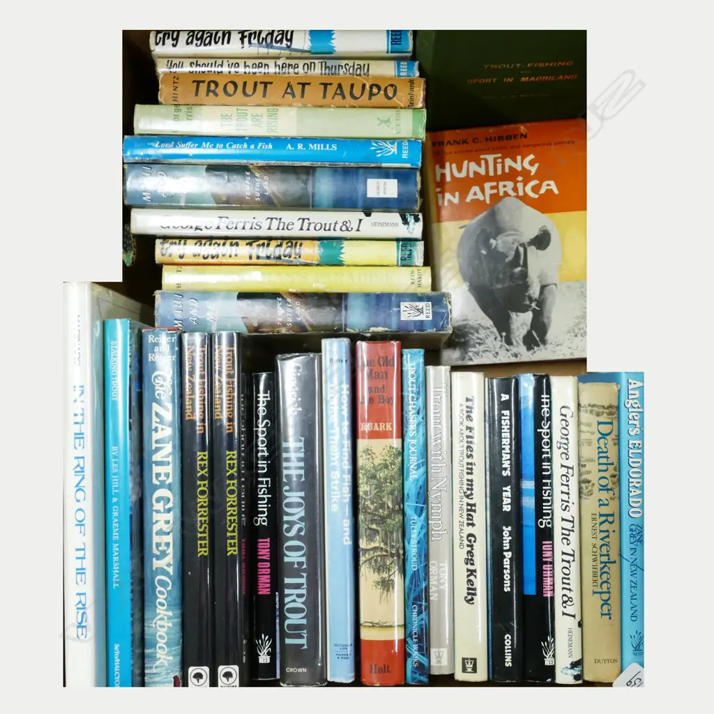 A good large selection of over 20 fiction and non-fiction fishing titles Image 1++