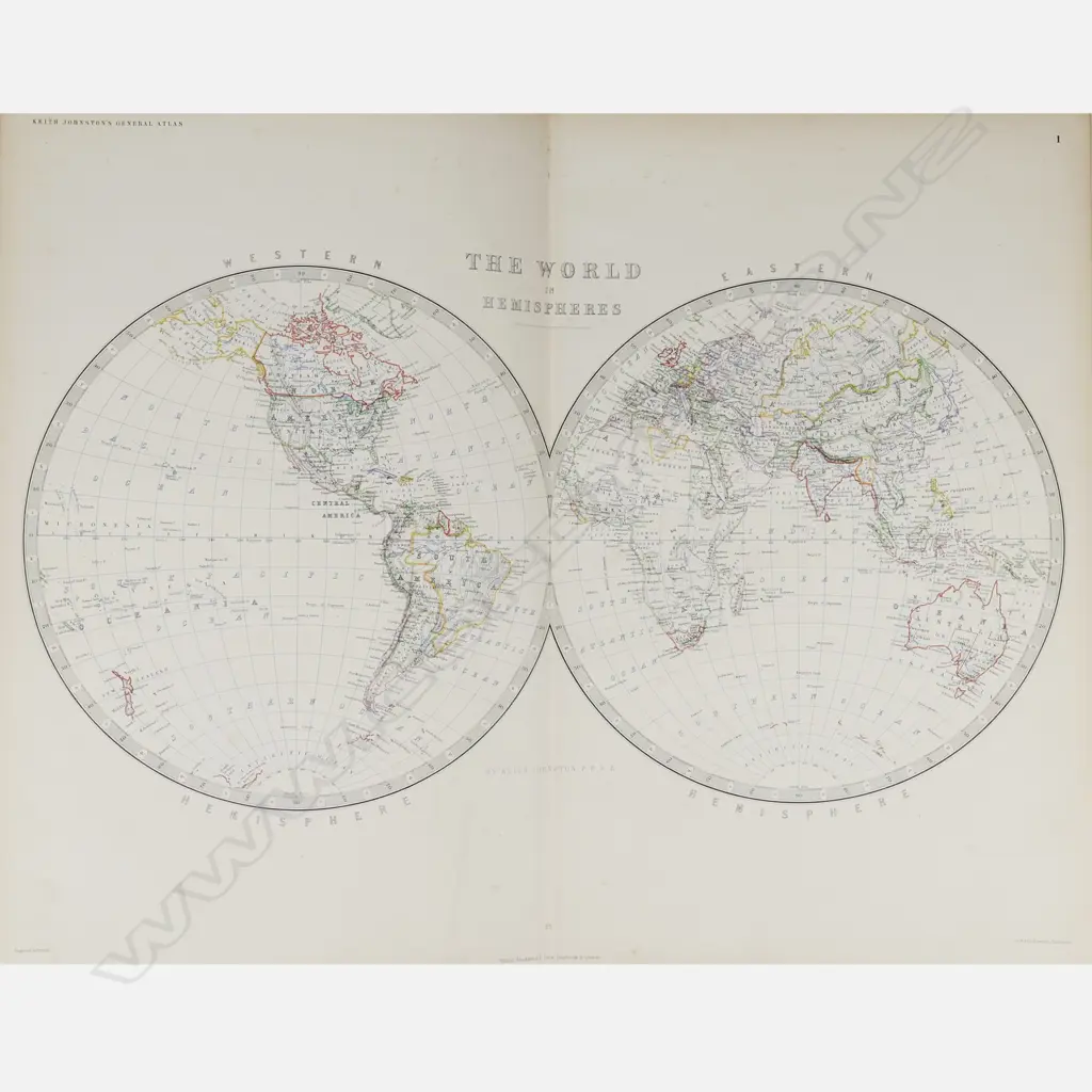 Keith Johnston's Royal Atlas of Modern Geography Image 1++