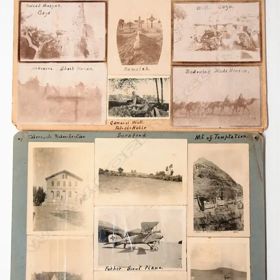 A collection of 16 photographs relating to the NZ Mounted Rifles in Palestine