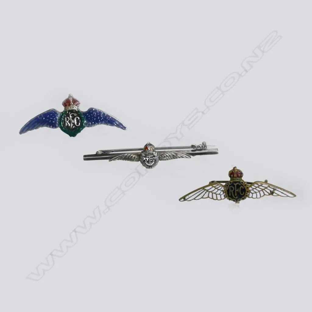 Two R.F.C. sweetheart badges Image 1++