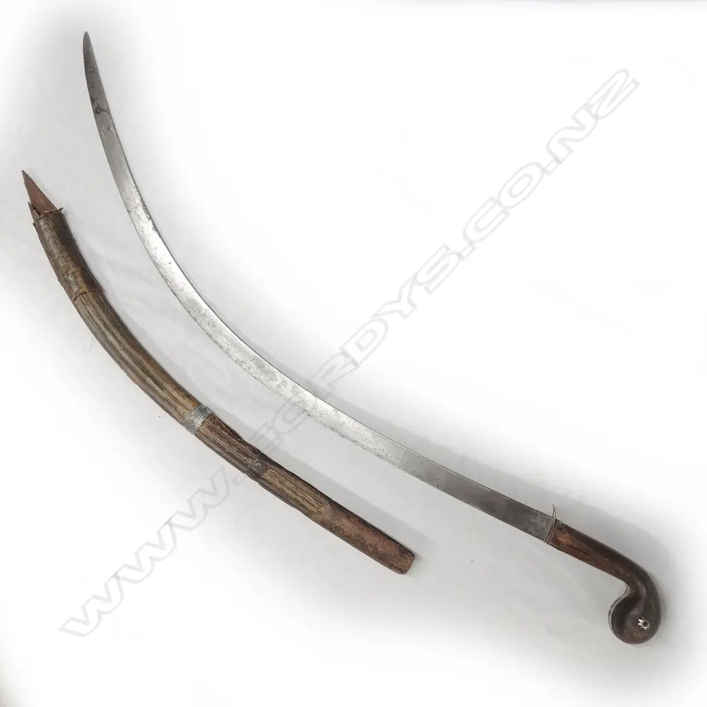 Persia; Shamshir c1850 sword. Wooden hilt Image 1++