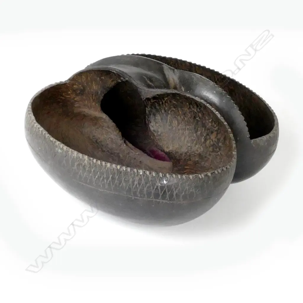 A basket made from a coco de mer Image 1++