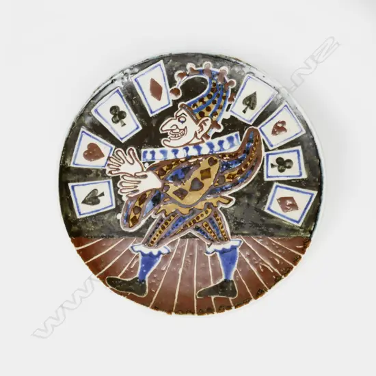 A Murray Grimsdale pottery plate