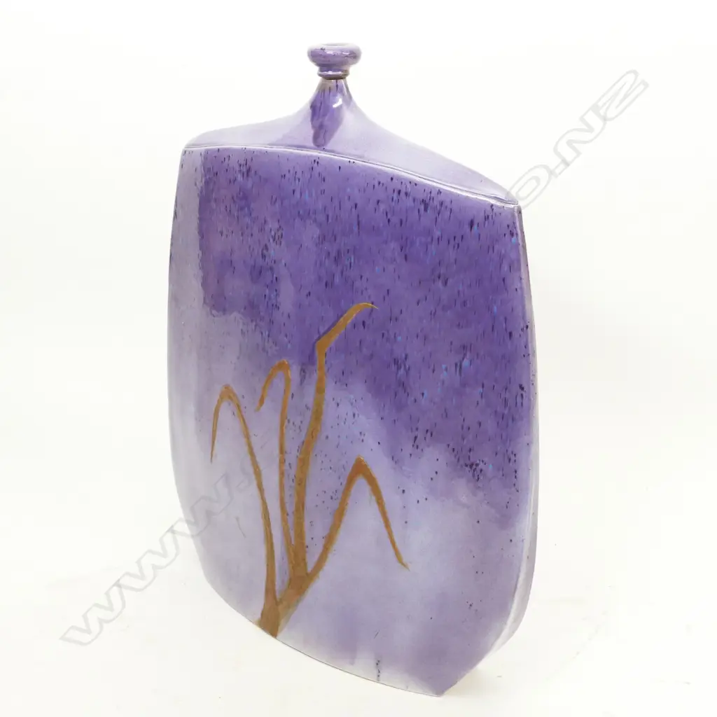 Ian Firth large exhibition quality sculpted vase 'Moody Blues' Image 1++