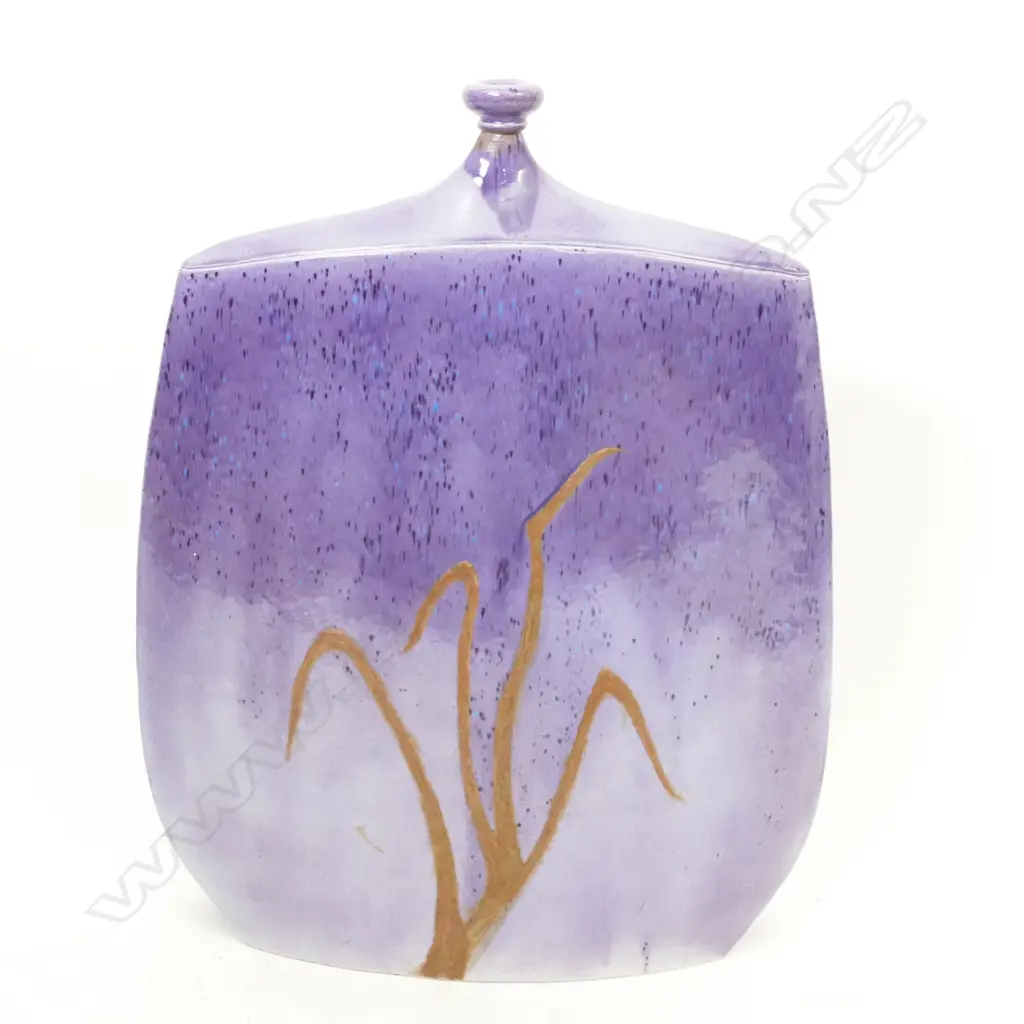 Ian Firth large exhibition quality sculpted vase 'Moody Blues' Image 1++