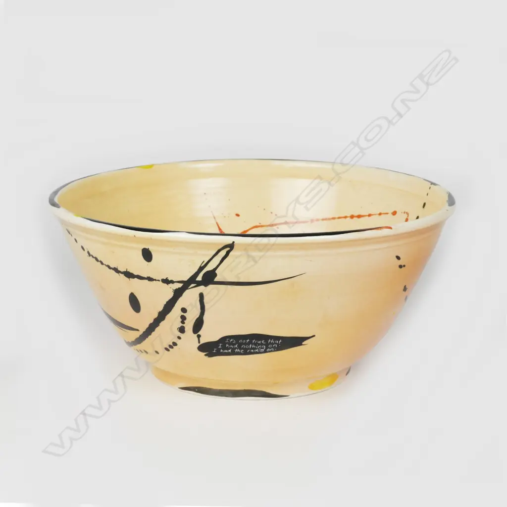 A large Jengis Poor pottery bowl Image 1++