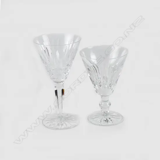 A collection of Waterford wine glasses