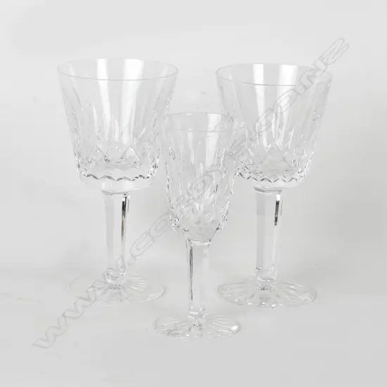 A collection of Waterford glasses