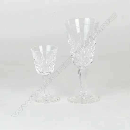 Eighteen Waterford 'Lismore' crystal glasses