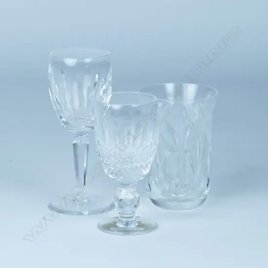 Sixteen Waterford crystal glasses