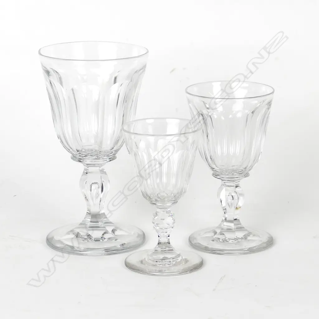 A collection of Baccarat crystal glasses Image 1++