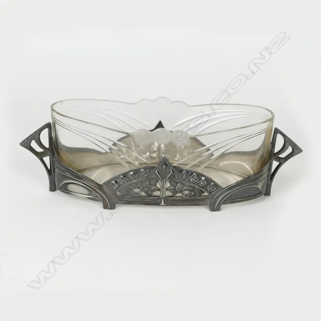 A WMF silver plate and glass bowl Image 1++