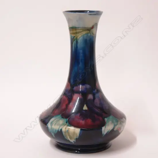 A William Moorcroft early Pansy design vase