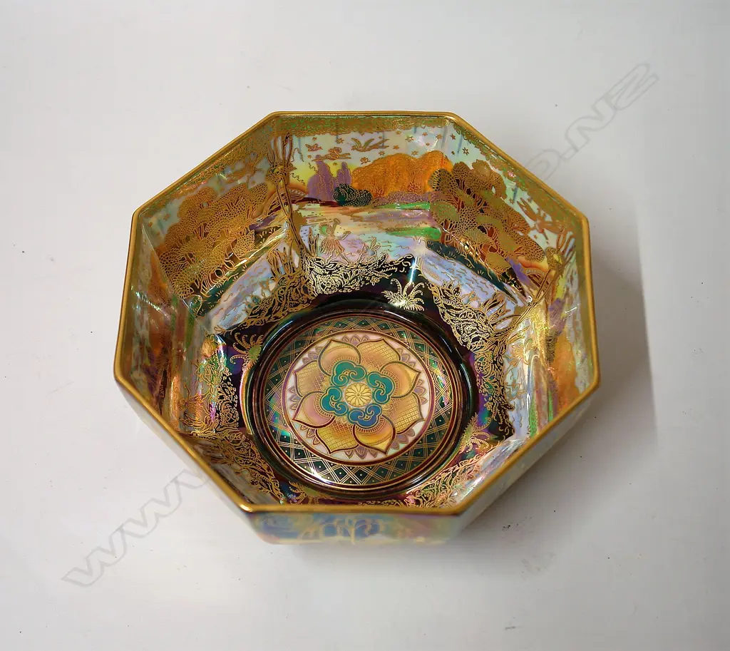 A commemorative Wedgwood Fairyland Lustre 'Woodland Bridge' bowl Image 1++