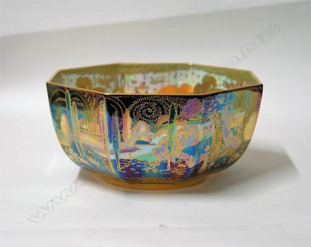 A commemorative Wedgwood Fairyland Lustre 'Woodland Bridge' bowl Image 1++